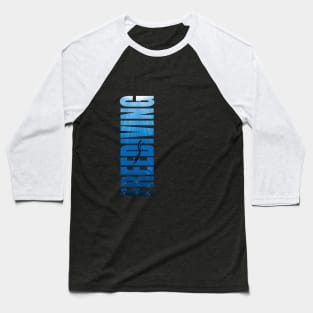 Free Diving Baseball T-Shirt